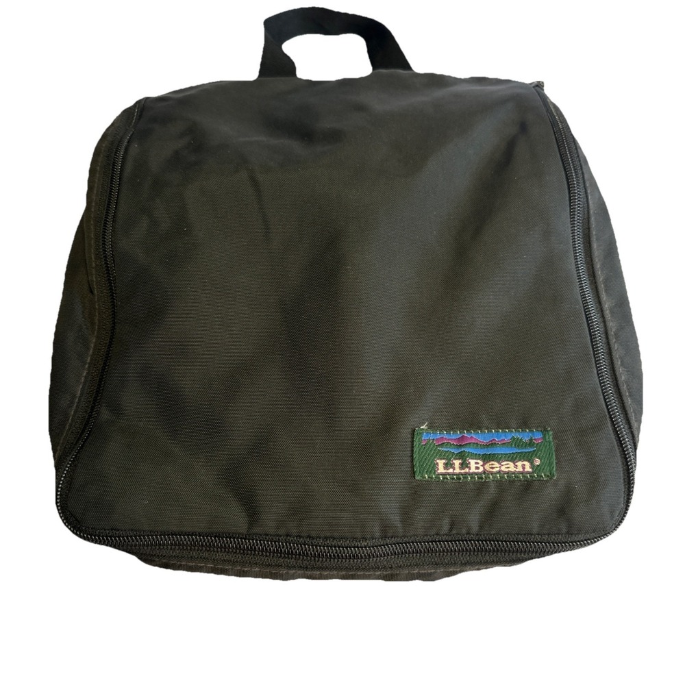 LL Bean Bag Personal Organizer Toiletry Black Travel Bag Men